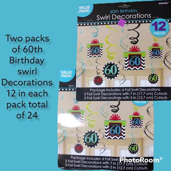 60th Birthday Decorations lot - Picture 5 of 6